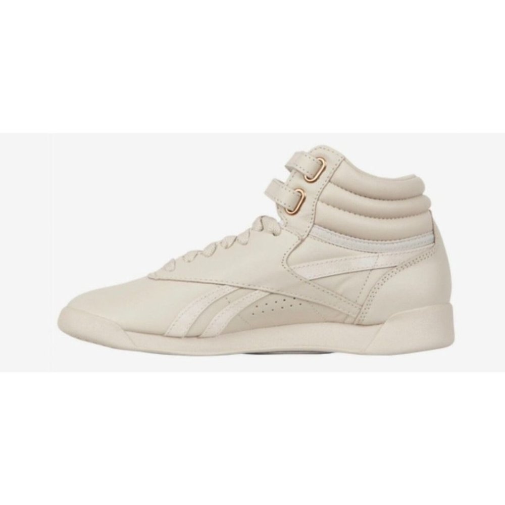 Cardi B X REEBOK Freestyle Hi Leather GV6614 White/Grey Womens Shoe Size 10